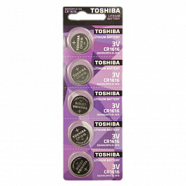 Батарейка Toshiba CR1616/5BL (100)