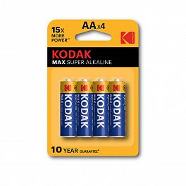 Батарейка KODAK LR06/4BL MAX Super Alkaline (80)