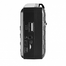Радиоприемник Perfeo цифровой PALM FM+ 87.5-108МГц/ MP3/ питание USB или 18650/ черный (i90-BL)