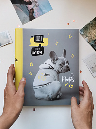 Фотоальбом на 10 магнитных листов 23х28 см, внутр. спираль fluffy pets Гррр