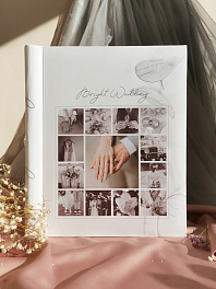 Фотоальбом на 10 магн.листов 23х28 см, внутр. спираль bright wedding Сентябрь