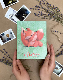 Фотоальбом  100 фото 10х15, пластик листы "foxy life" Лисья жизнь FA 100.013