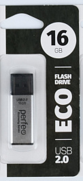 Perfeo USB 16GB E03 Silver economy series