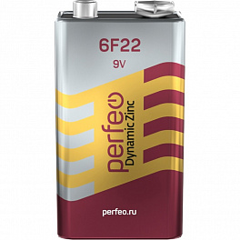 Батарейка Perfeo 6F22 1SH Dynamic Zinc (10) (400)