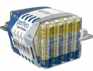 Батарейка Perfeo LR6/24BOX Super Alkaline НОВЫЙ ДИЗАЙН (24/720)