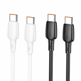 Кабель BOROFONE BX93 USB Type-C/ 1m/ 3A/ White