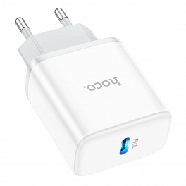 З/У HOCO C104A Сетевое PD / 1 USB/ Выход: 20W/ White