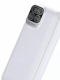 Аккумулятор Perfeo Powerbank Atomic Age 20000 mAh/LED/PD + QC 3.0/Type-C/2 USB/Выход: 5A, White