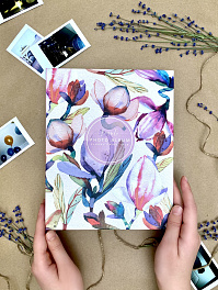 Фотоальбом на 200 фото 10х15 см, пластик. листы flora art Магнолия