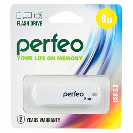 Flash Drive 8 Gb Perfeo C05 White