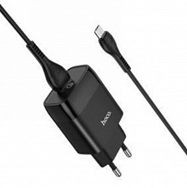 З/У HOCO C72Q Сетевое + Кабель Micro 1m/ QC 3.0/ 1 USB/ Выход: 5V_9V_12V, 18W/ White