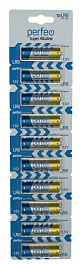 Батарейка Perfeo LR06 10BL Super Alkaline отрывные (100) (800)