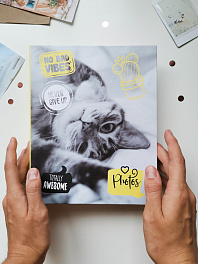 Фотоальбом  200 фото 10х15, пластик листы "fluffy pets" Мяу FA 200.003-2