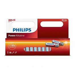 Батарейка Philips LR03/12BL Power Alkaline (12)