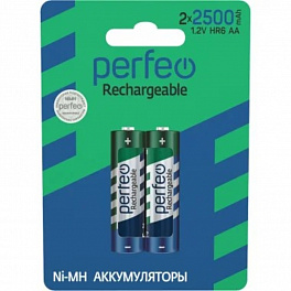 Аккумулятор Perfeo R 06 ( 2500 ma) 2BL пластик (40)