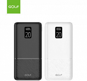 Аккумулятор GOLF P20LCDPD/Powerbank 20000 mah/LED/PD + QC 3.0/Micro-USB/Type-C/2 USB/Black
