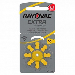 Батарейка RAYOVAC ZA10/(7+1)BL EXTRA (80)