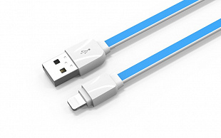 Кабель LDNIO XS-07 USB Lighting/ 1m/ 2.1A/ медь: 60 жил/ Blue
