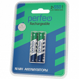 Аккумулятор Perfeo R 03 ( 550 ma) 2BL пластик (40)