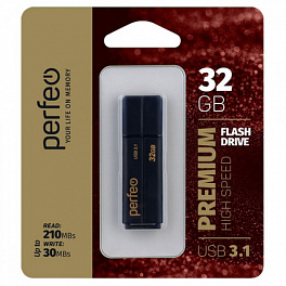 Flash Drive 32 Gb 3.1 Perfeo C15 Black high speed