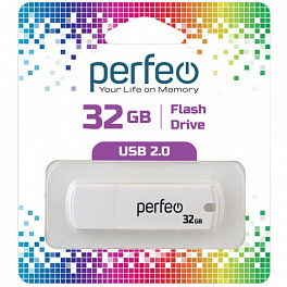 Flash Drive 32 Gb Perfeo C05 White