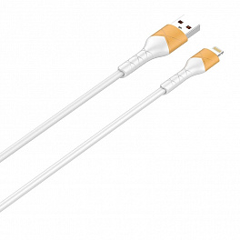 Кабель LDNIO LS802/ USB Lightning/ 2m/ 30W/ медь/ Силиконовая оплетка/ White
