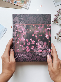 Фотоальбом  200 фото 10х15, пластик листы "bloom" Сакура FA 200.005-3