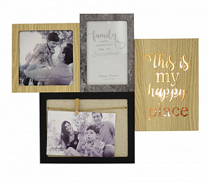 Мультирамка Fotografia с подсветкой на 3 фото 2/10х15+13х13 FFL-838 "This is my happy place" (8)
