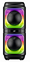 Колонка-Bluetooth Perfeo VS BT 204-01 LED, FM, MP3 USB/TF, JACK, TWS, 10 Вт, черная