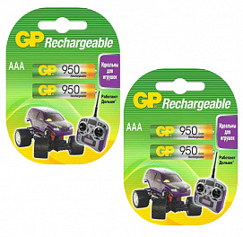 Аккумулятор GP R 3 ( 950 ma) 2BL Пластик (2) (20)