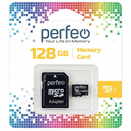 Карта памяти Perfeo microSDXC128GB High-Capacity (Class 10) UHS-1