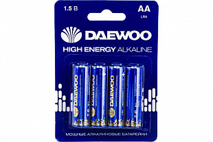Батарейка DAEWOO LR06/4BL High Energy Alkaline (4) (40)