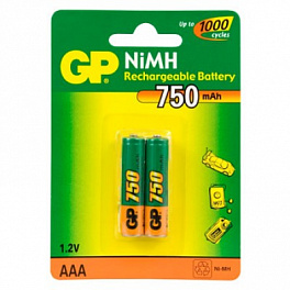 Аккумулятор GP Ni-MH (R03) 750мАч 2*BL (28)