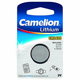 Батарейка Camelion CR2430/1BL  Lithium (10)
