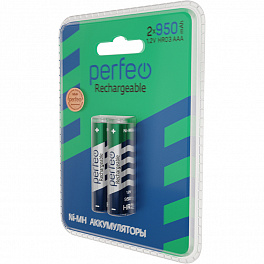 Аккумулятор Perfeo R 03 ( 950 ma) 2BL пластик (40)