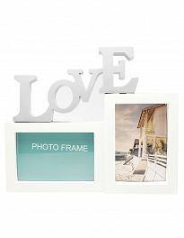 Мультирамка Fotografia Love 2 фото 10х15 см, белая