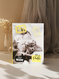 Фотоальбом  100 фото 10х15, пластик листы "fluffy pets" Мяу FA 100.003-2