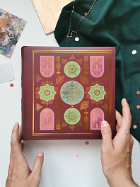 Фотоальбом на 200 фото 10х15 см, бум. листы , книж. переплет padishah pattern Шах
