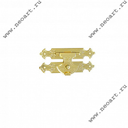 ZMG02562.1 Замок 25x62 большой (под гвозди), цвет золото, 1 шт